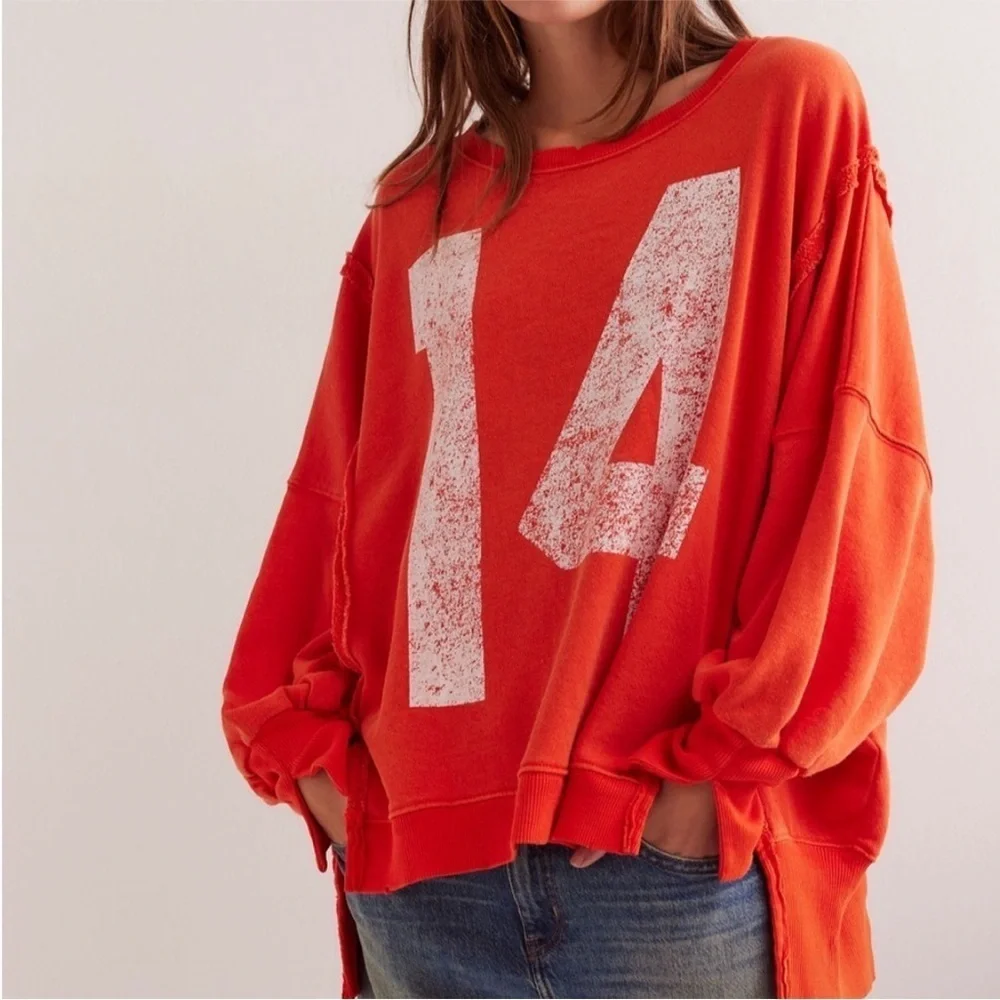 We The Free Graphic Camden Pullover 14 Size Large NEW